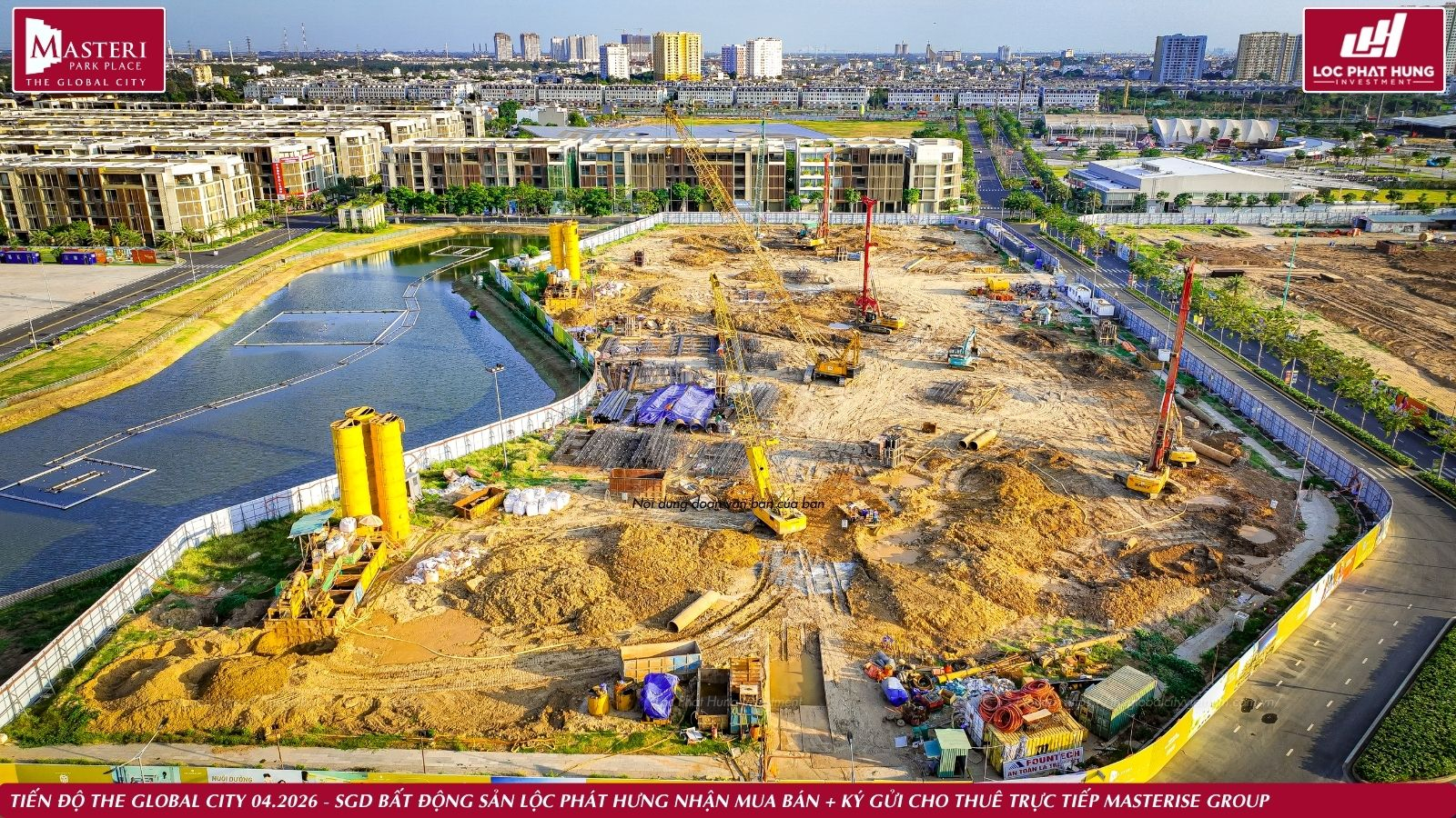 Tiến độ thực tế dự án The Global City ngày 03.04.2026