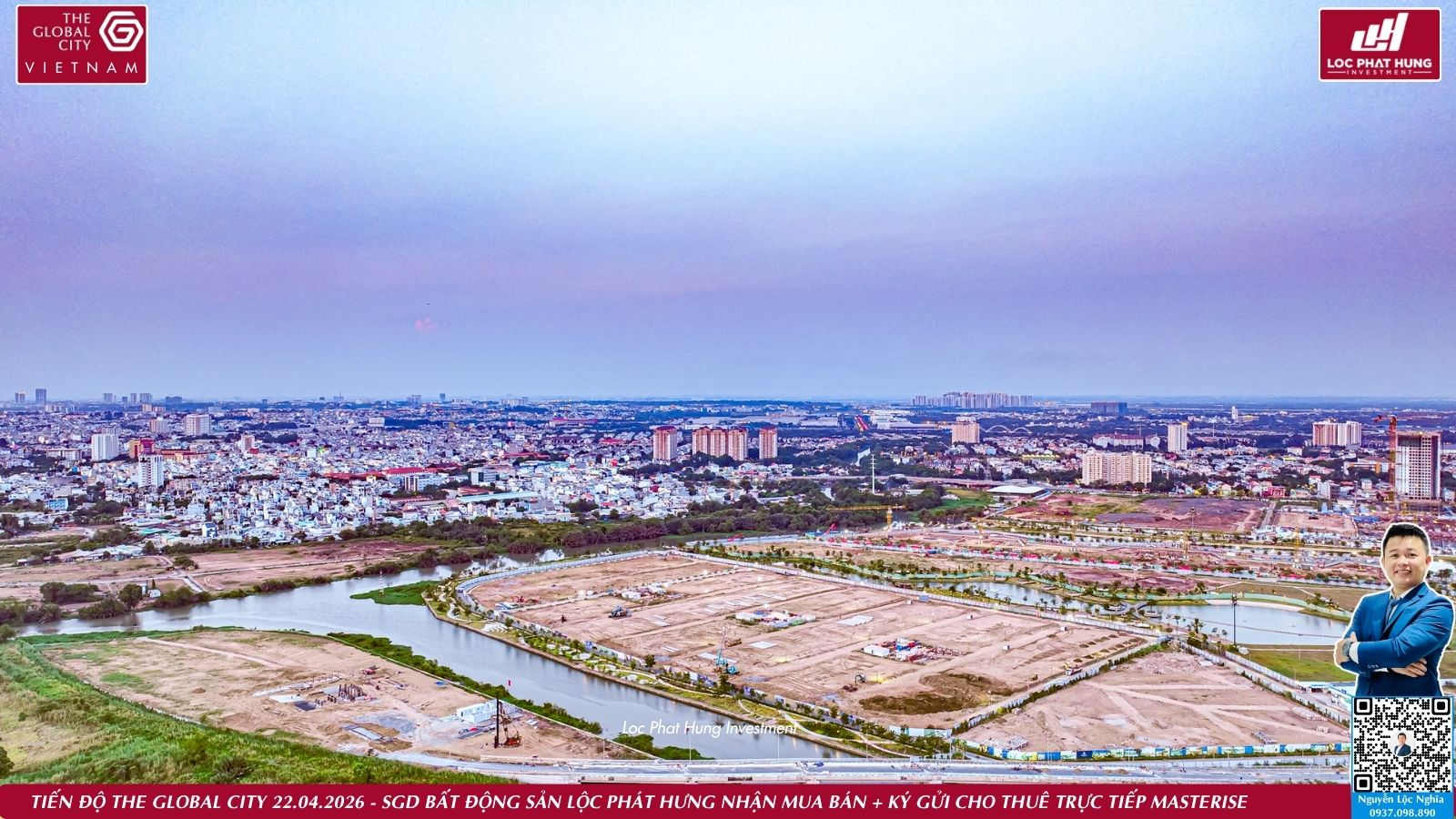 Cập nhật tiến độ thi công thực tế toàn cảnh dự án The Global City Quận 2 ngày 22.04.2026 - Mr. Nghĩa Lộc Phát Hưng.