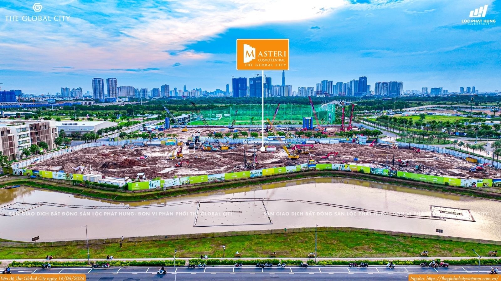 Tiến độ Masteri Grand View ngày 16.06.2026 đại đô thị The Global City