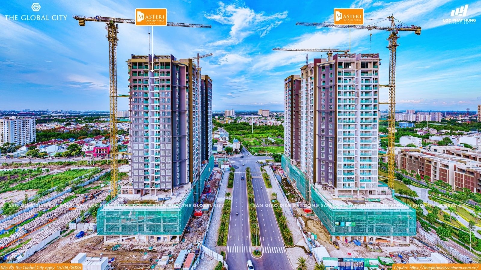 Tiến độ Masteri Grand View ngày 16.06.2026 đại đô thị The Global City