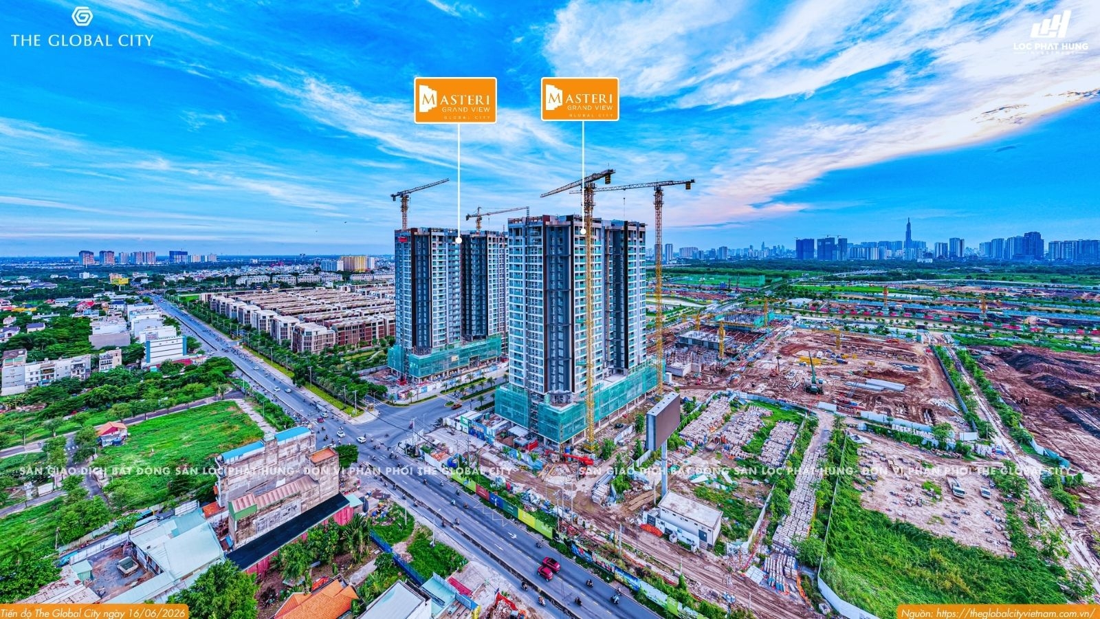 Tiến độ Masteri Grand View ngày 16.06.2026 đại đô thị The Global City