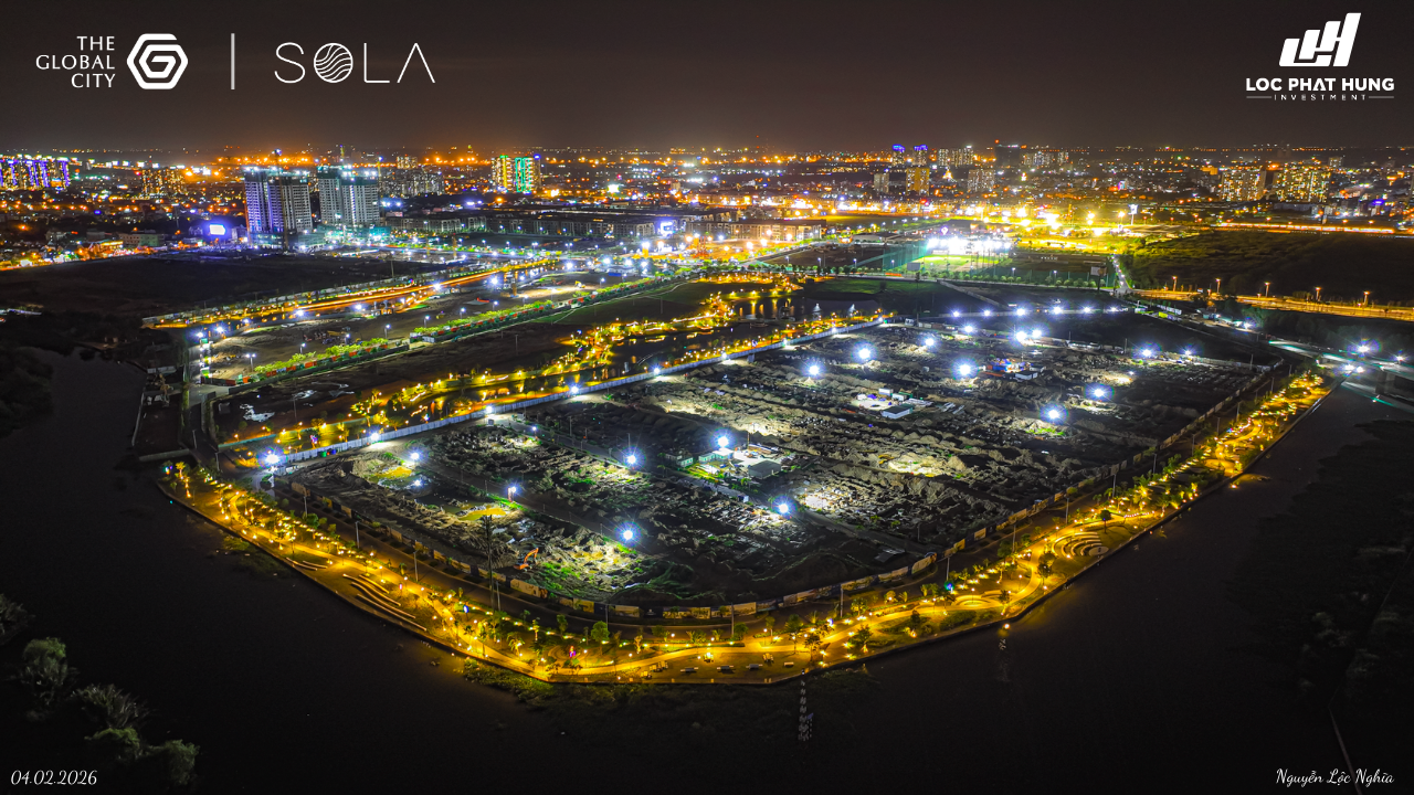 Tiến độ thi công biệt thự Sola The Global City Quận 2