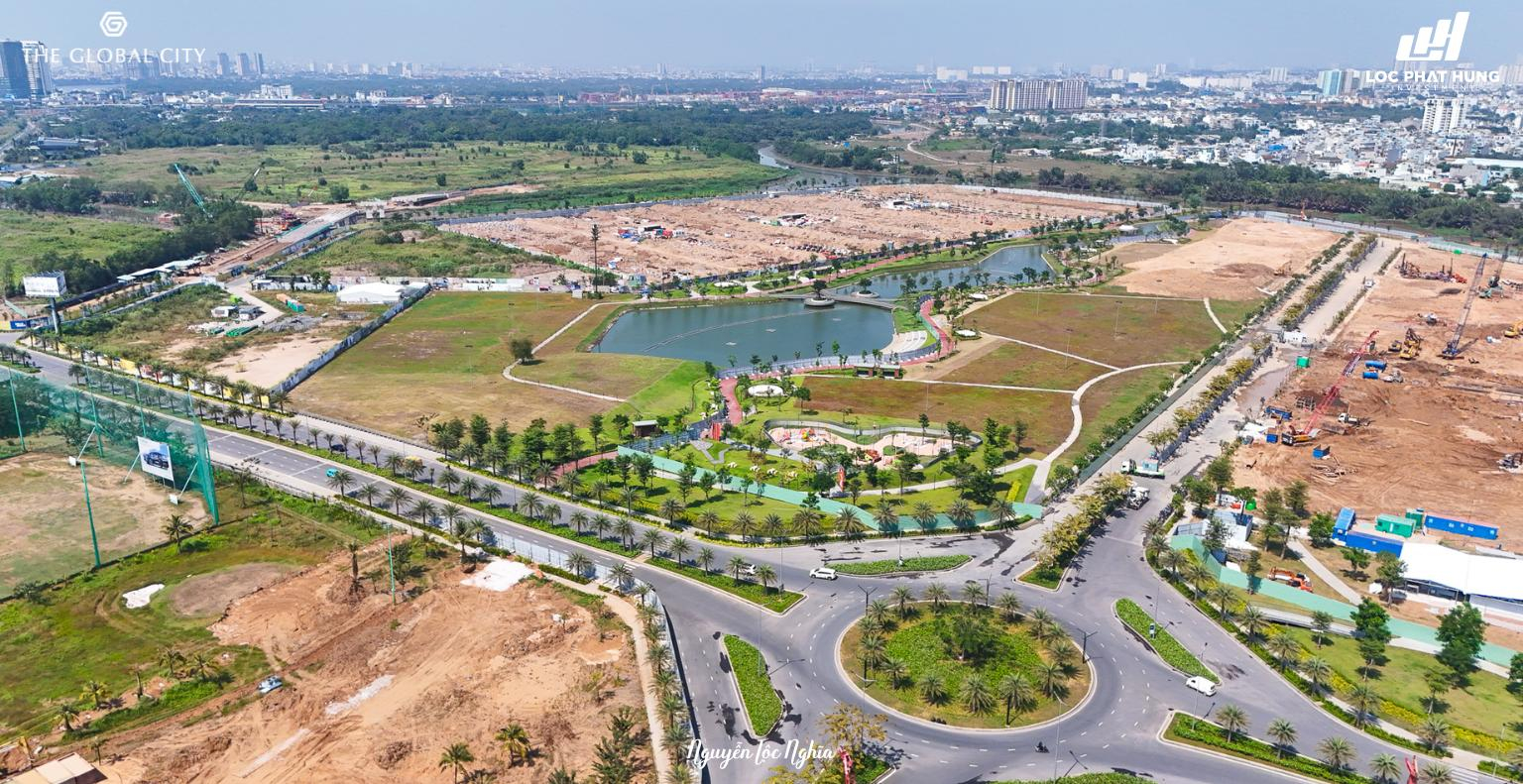 Hình ảnh thực tế công trường The Global City ngày 21/01/2026.