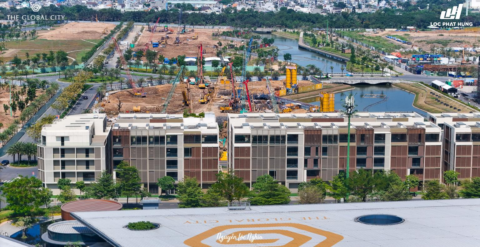 Hình ảnh thực tế công trường The Global City ngày 21/01/2026.