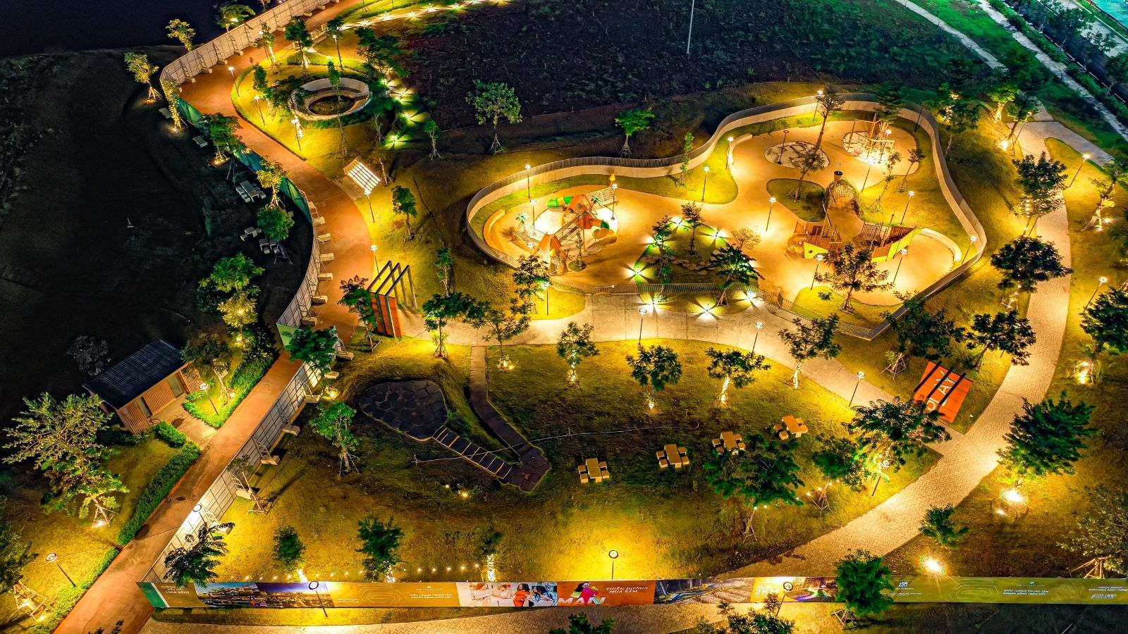 Tiến độ thực tế về đêm dự án The Global City Quận 2