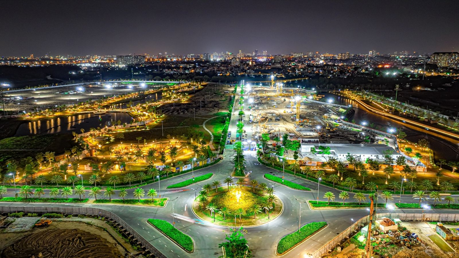 Tiến độ thực tế về đêm dự án The Global City Quận 2