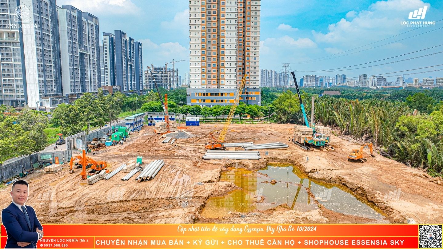 Tiến độ xây dựng căn hộ Essensia Sky Nhà Bè