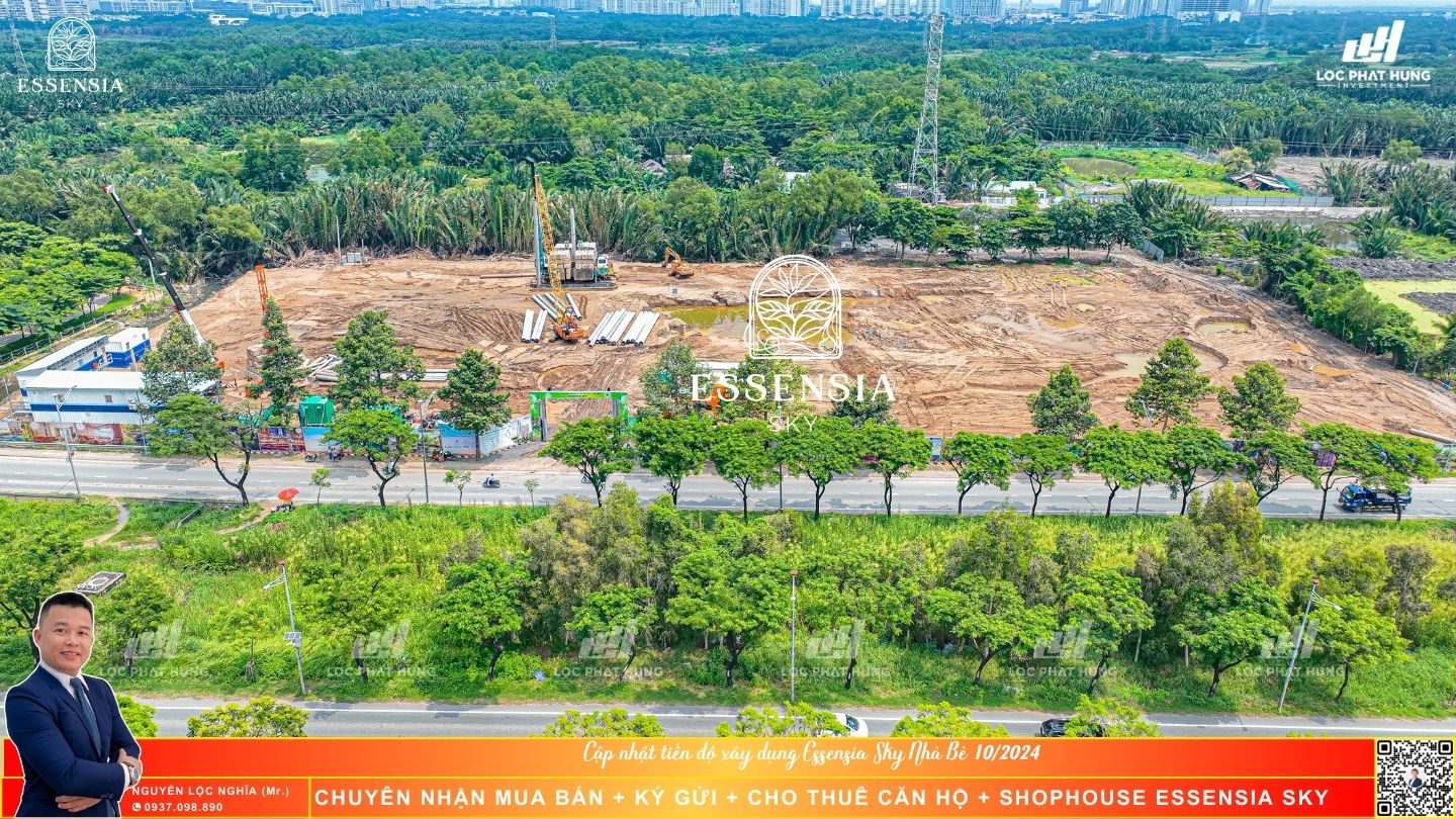 Tiến độ xây dựng căn hộ Essensia Sky Nhà Bè