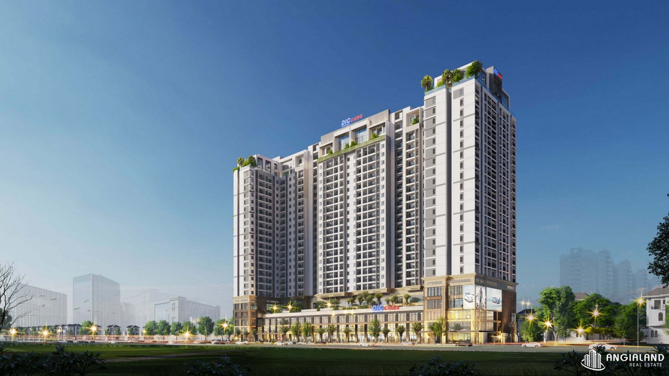 Phối cảnh tổng thể dự án căn hộ Chí Linh Center Nguyen An Ninh chủ đầu tư DIC Holdings