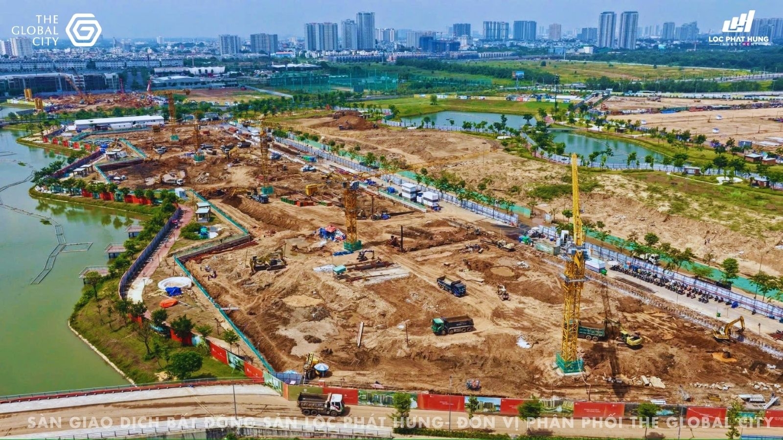 Toàn cảnh tiến độ thi công thực tế đại đô thị The Global City ngày 12/05/2026