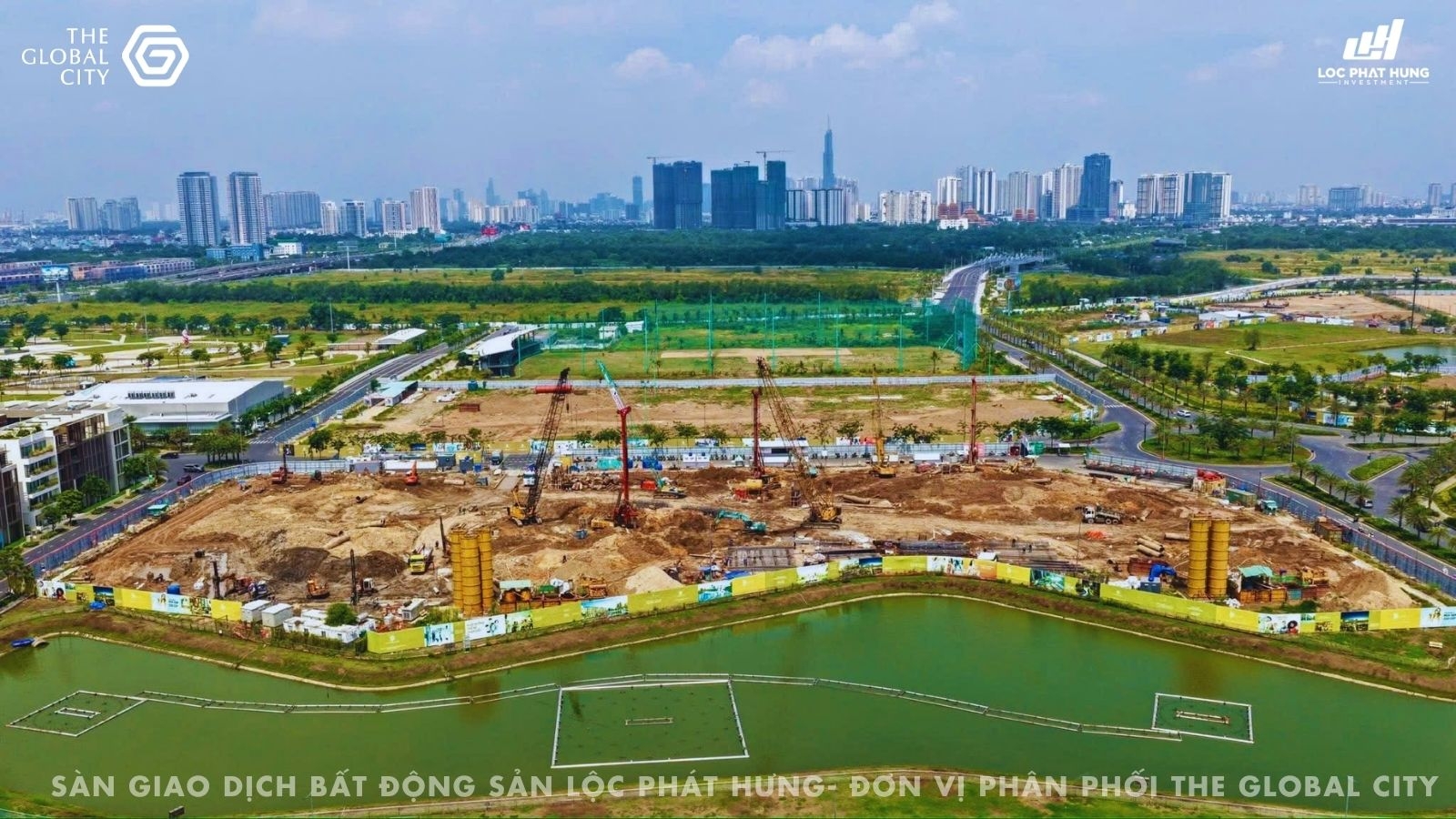 Toàn cảnh tiến độ thi công thực tế đại đô thị The Global City ngày 12/05/2026