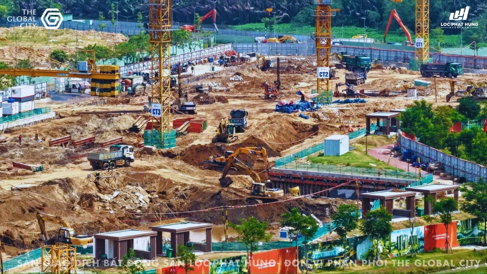 Toàn cảnh tiến độ thi công thực tế đại đô thị The Global City ngày 12/05/2026