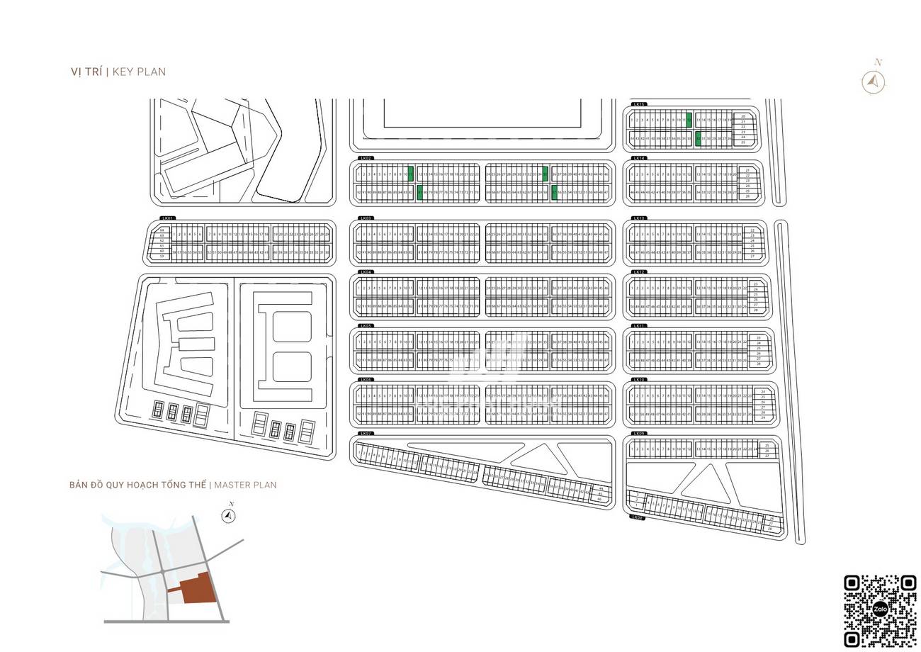 Bản đồ quy hoạch tổng thể nhà phố loại 2B