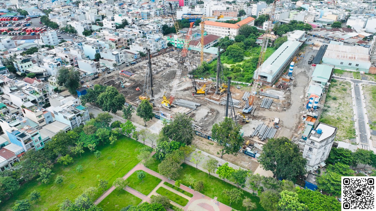 Tiến độ xây dựng The Privia Bình Tân tháng 09/2022