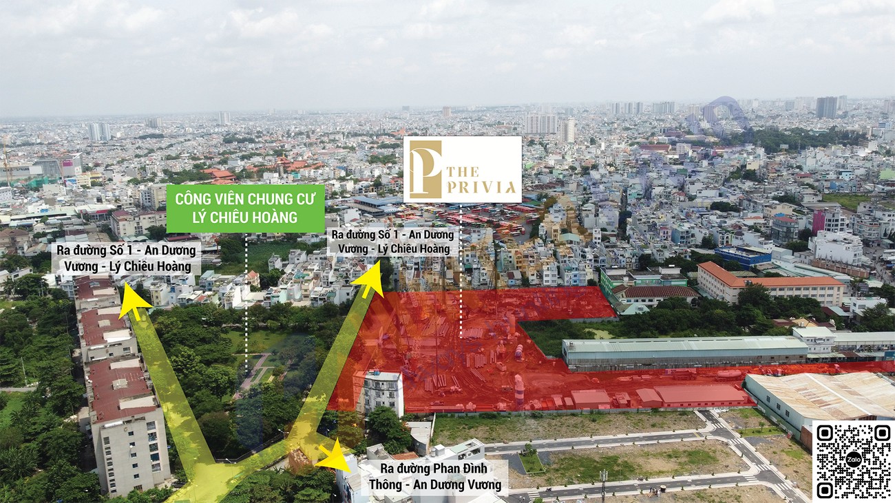 Vị trí địa chỉ chính xác dự án The Privia Khang Điền Bình Tân