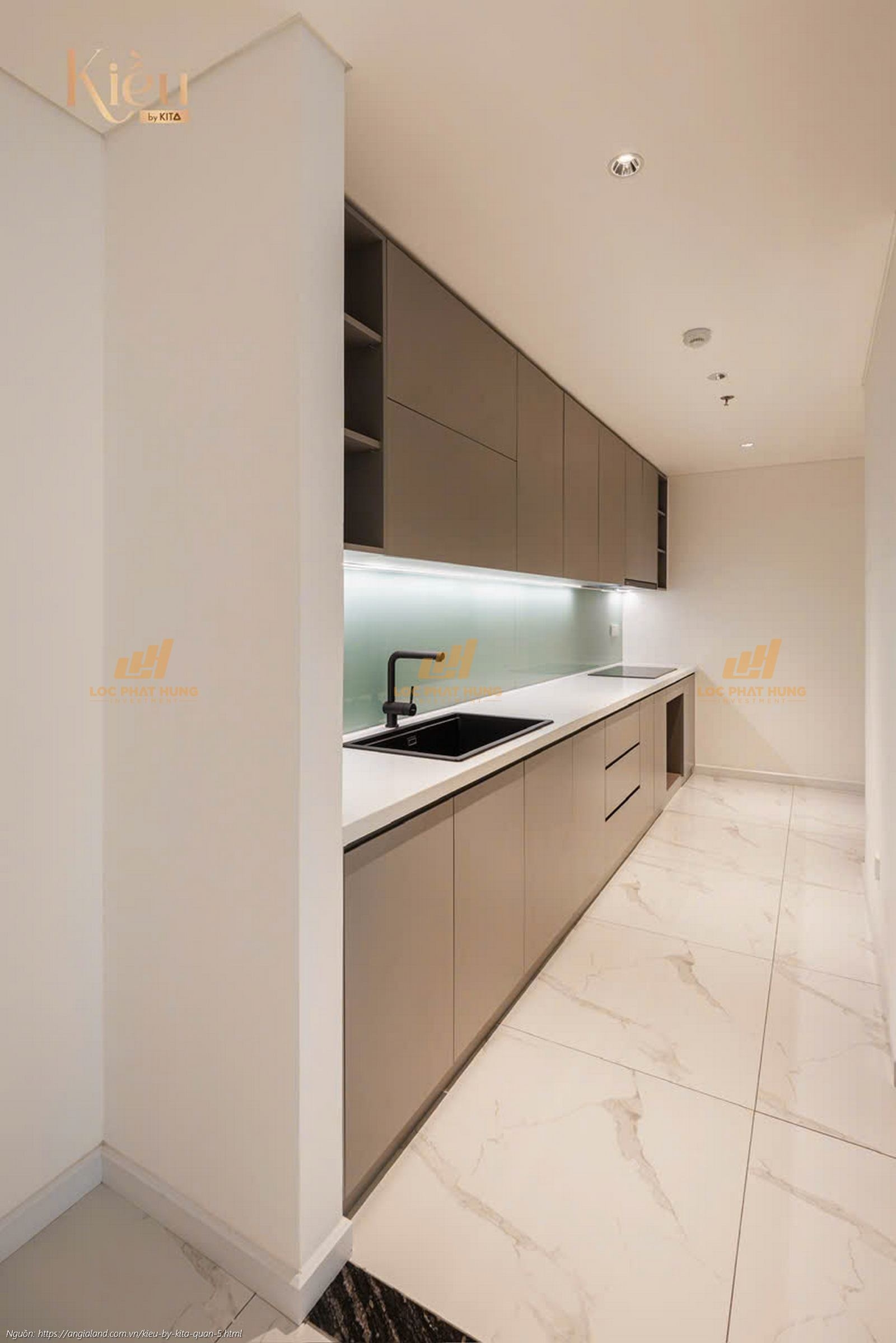 Ảnh thực tế căn hộ 23-05 diện tích 90m2 (2 phòng ngủ) tại dự án Kiều By Kita, trung tâm Quận 5.