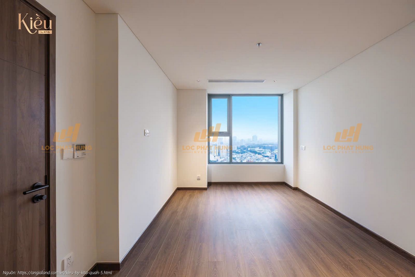 Ảnh thực tế căn hộ 23-05 diện tích 90m2 (2 phòng ngủ) tại dự án Kiều By Kita, trung tâm Quận 5.