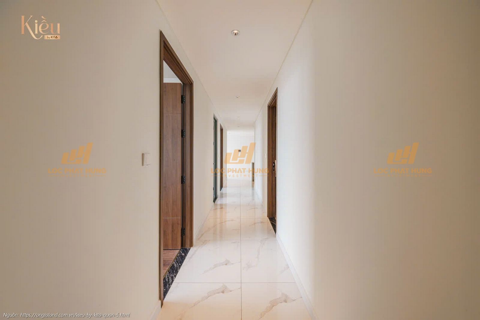 Ảnh thực tế căn hộ 23-05 diện tích 90m2 (2 phòng ngủ) tại dự án Kiều By Kita, trung tâm Quận 5.