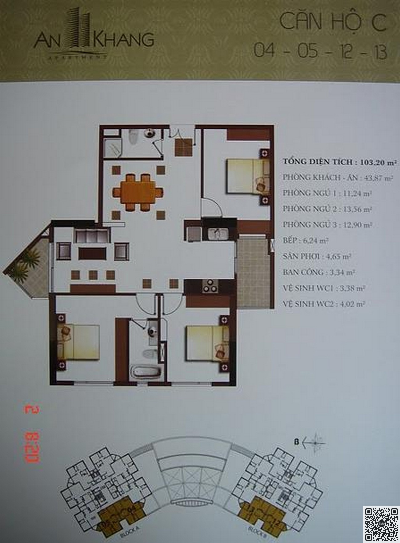 Thiết kế chi tiết căn hộ An Khang