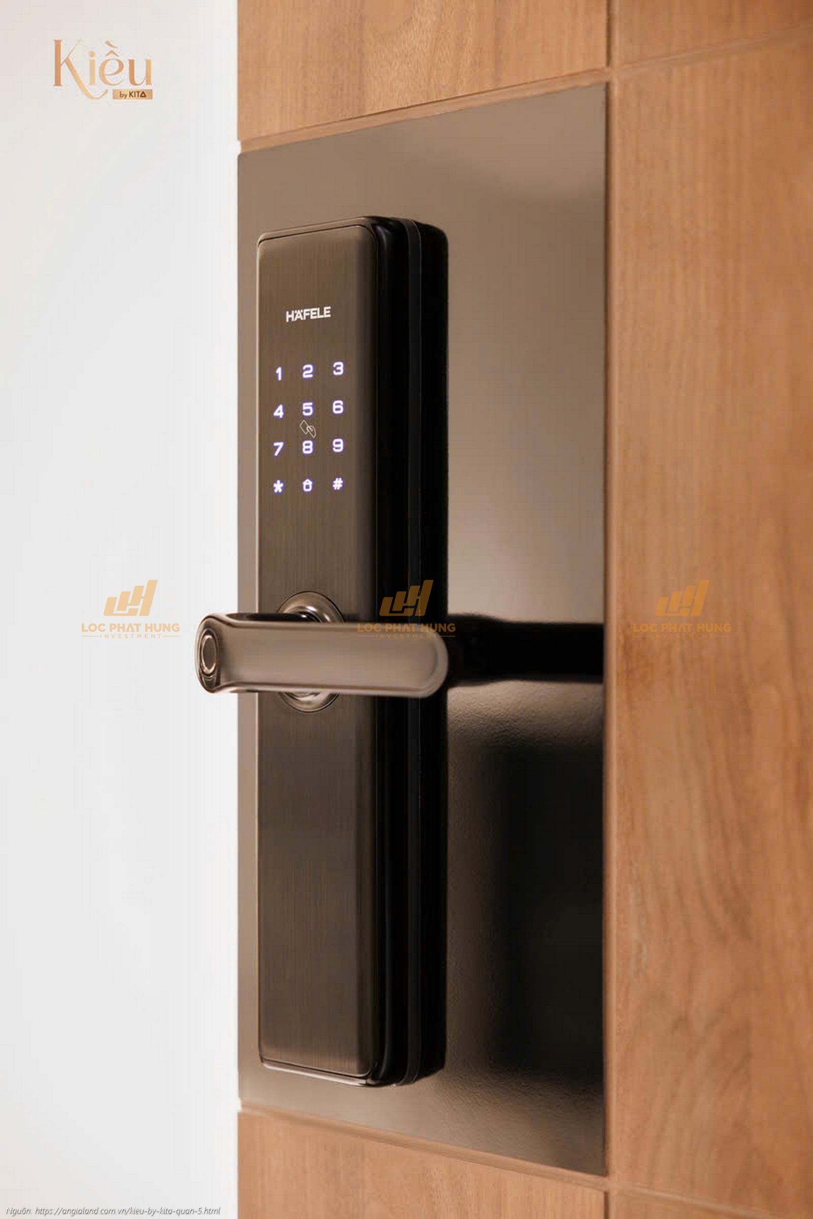 Khóa cửa điện tử thông minh bàn giao tại căn hộ Kiều By Kita Quận 5