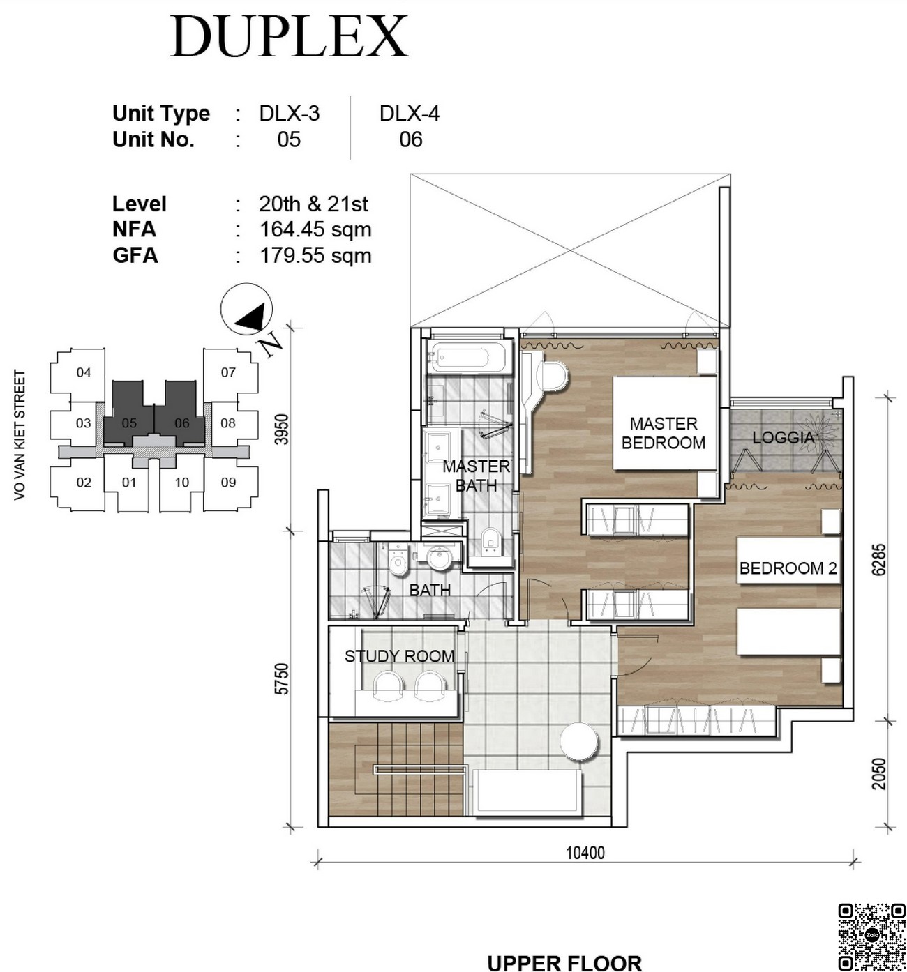 Thiết kế căn duplex 179.55m2 dự án Zenity Capitaland Quận 1.