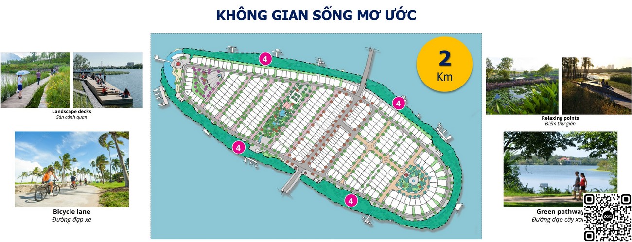 Mặt bằng và các tiện ích nội khu dự án Sunneva Island Đà Nẵng