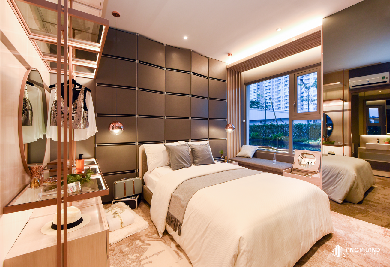 Nhà mẫu phòng ngủ Master căn hộ 3PN diện tích 102m² dự án The Win City Đức Hòa.