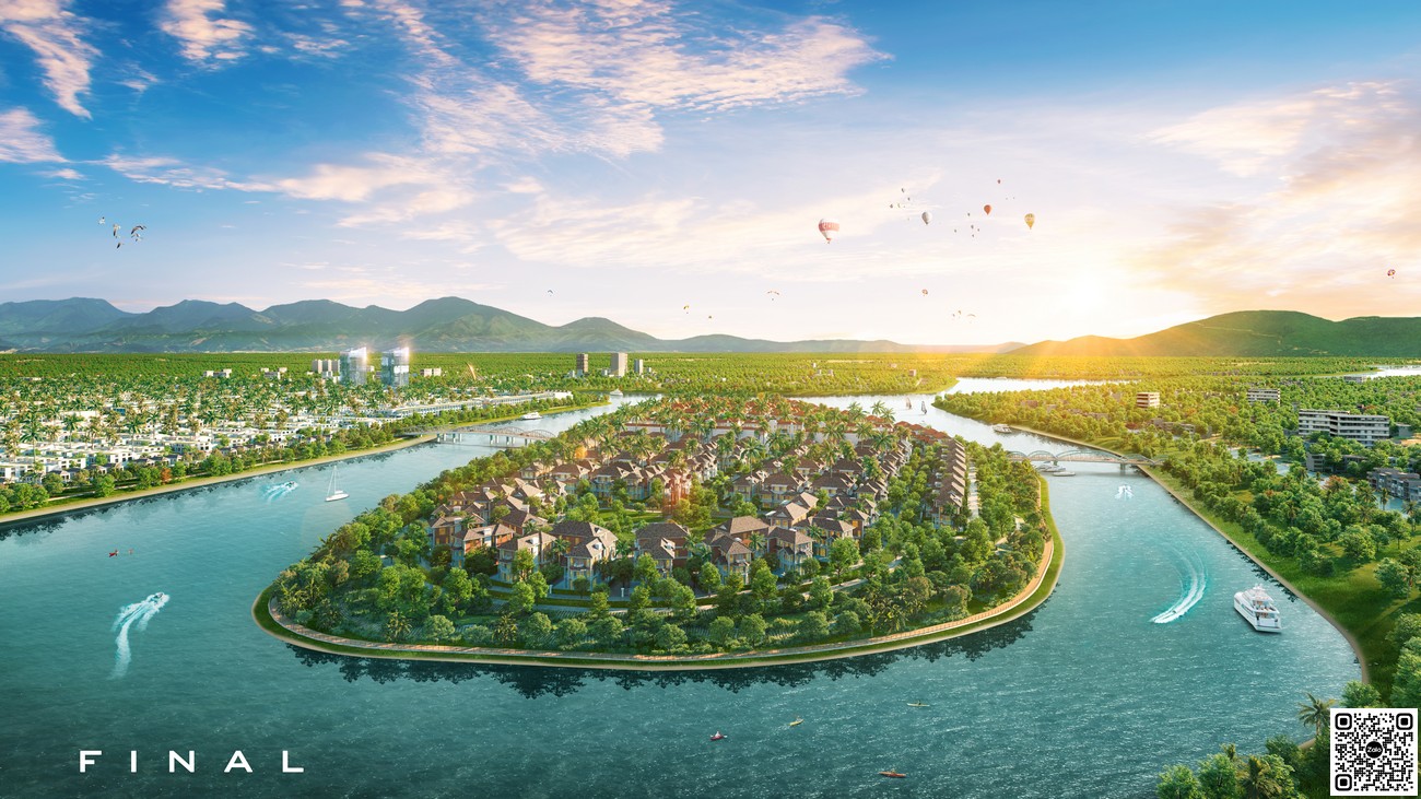 Phối cảnh tổng thể ban ngày dự án Sunneva Island Đà Nẵng.