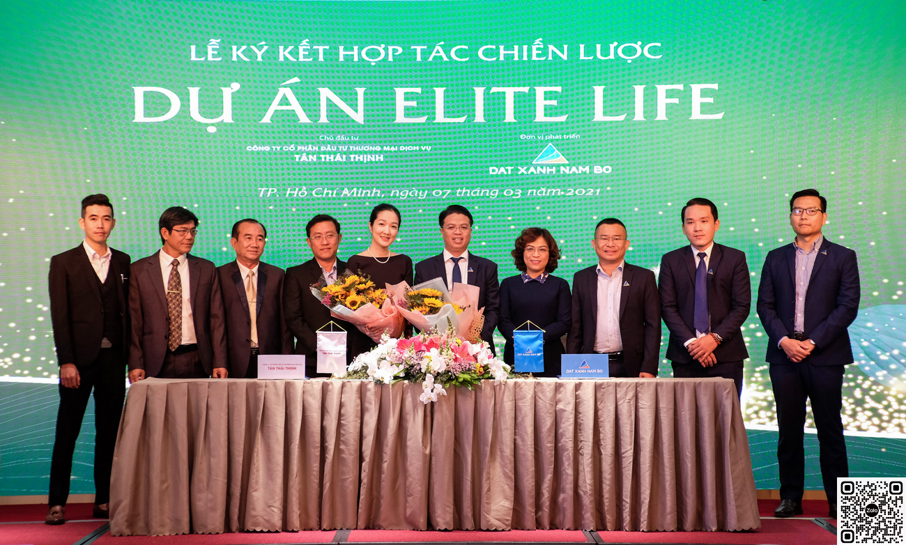 Lễ ký kết hợp tác chiến lược dự á Elite Life chủ đầu tư Tân Thái Thịnh