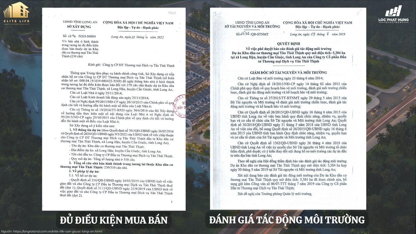Pháp lý dự án Elite Life