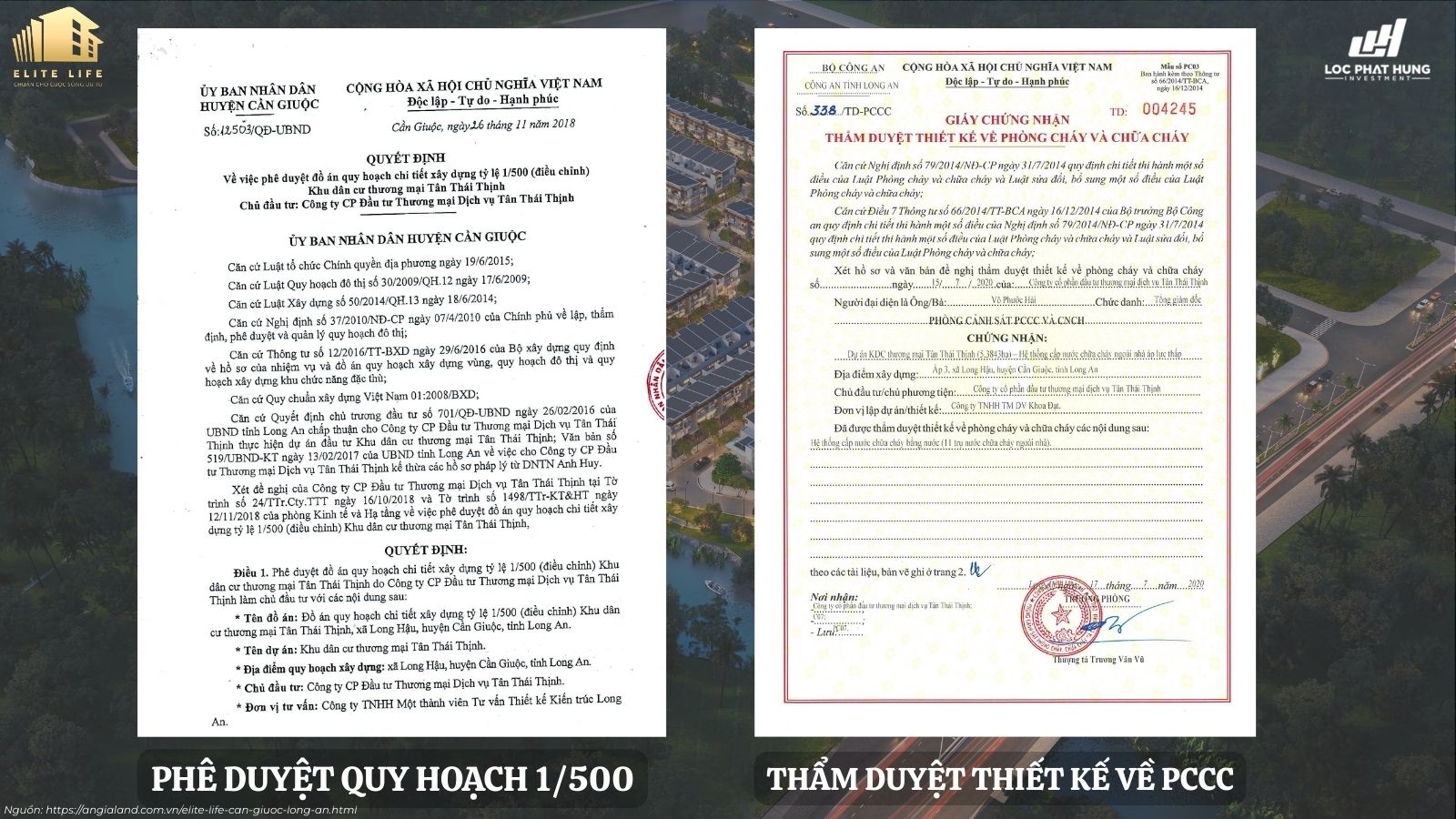 Pháp lý dự án Elite Life