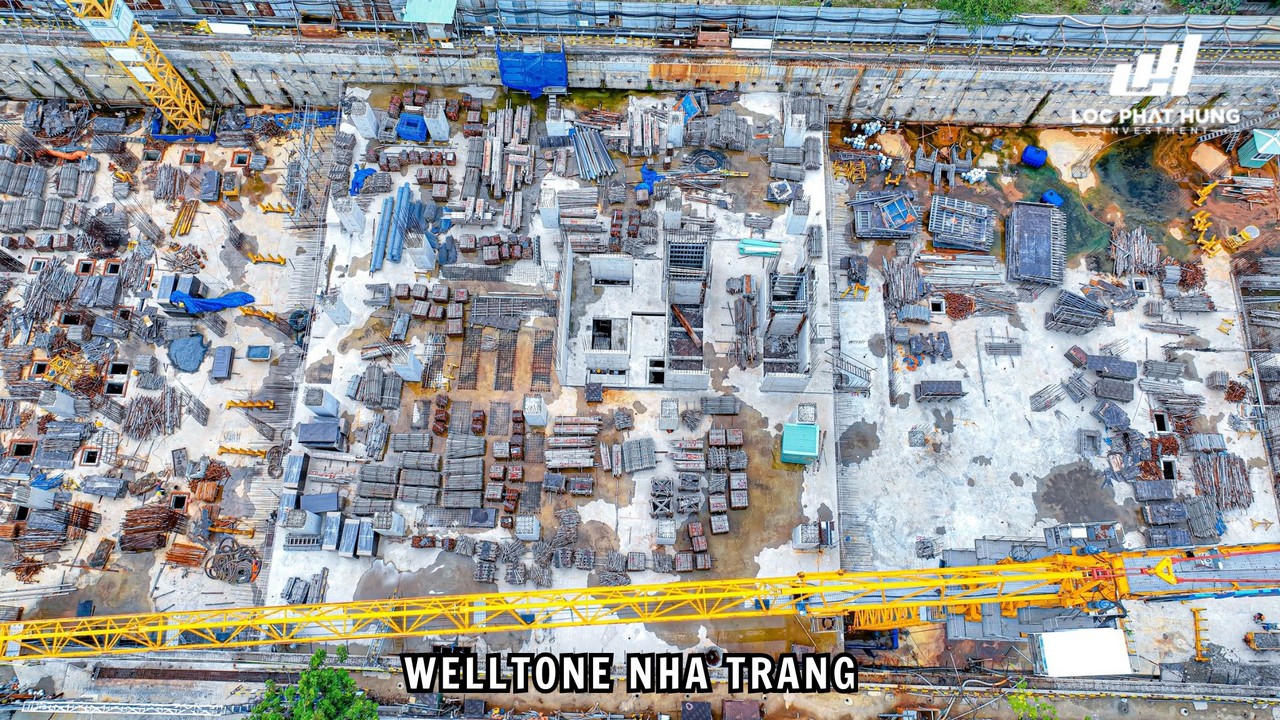 Tiến độ xây dựng Welltone Nha Trang tháng 10.2023
