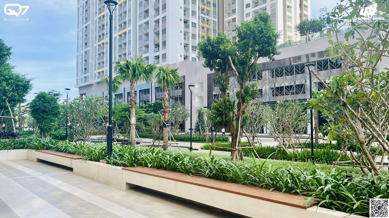 Khu nghỉ chân mảng xanh dự án Q7 Saigon Riverside Complex Hưng Thịnh Quận 7
