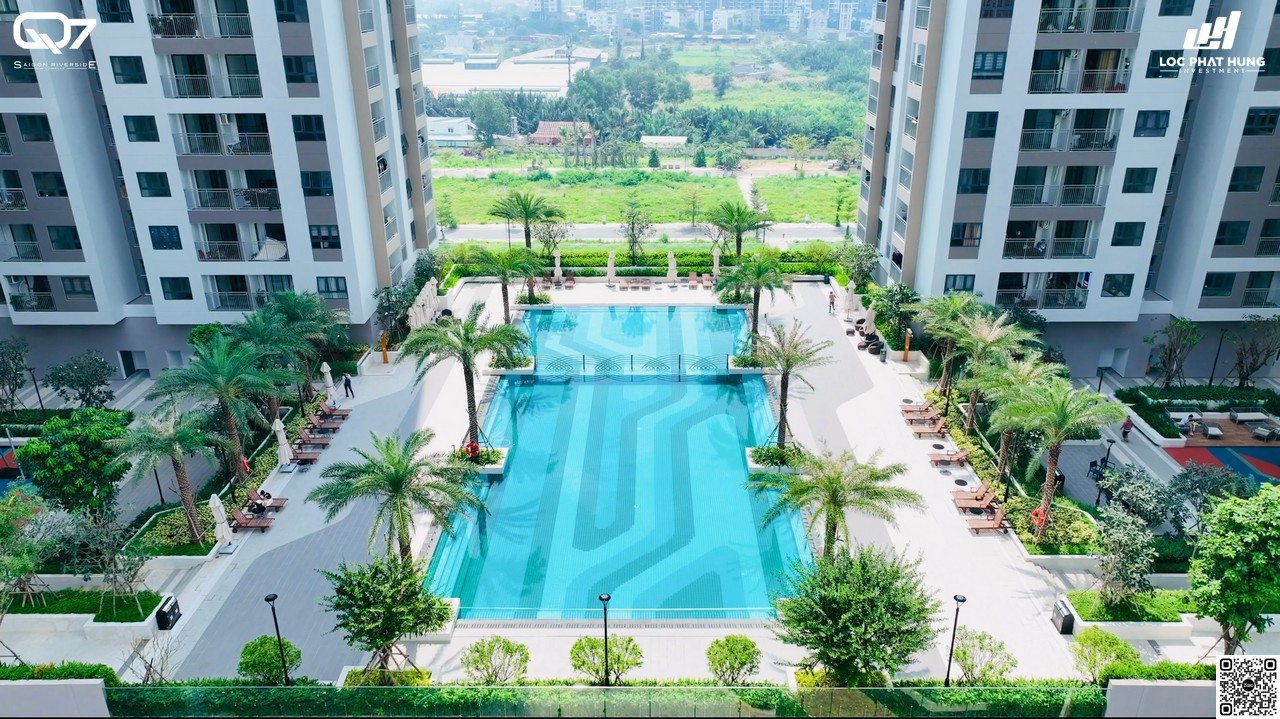 Hồ bơi dự án Q7 Saigon Riverside Complex Hưng Thịnh Quận 7