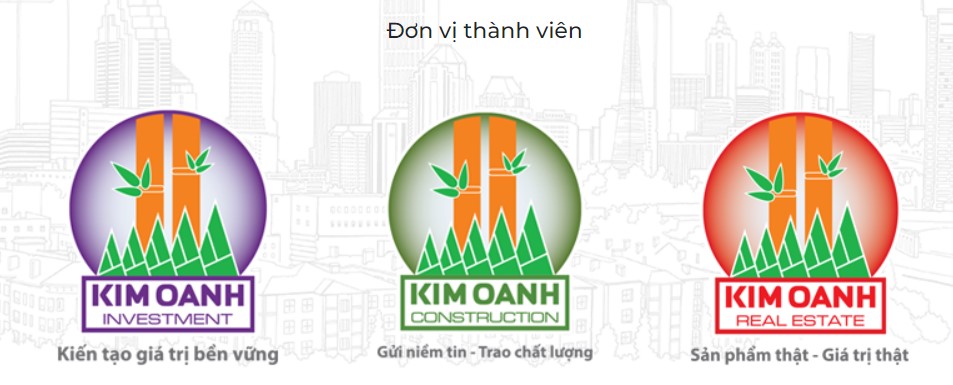 Các đơn vị thành viên của Kim Oanh Group.