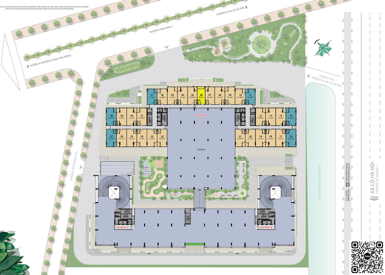 Mặt bằng tầng 3 dự án căn hộ cao cấp Lavita Charm Thủ Đức