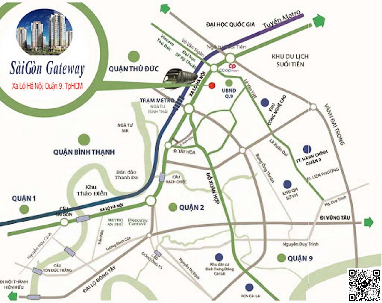 Vị trí địa chỉ dự án Saigon Gateway