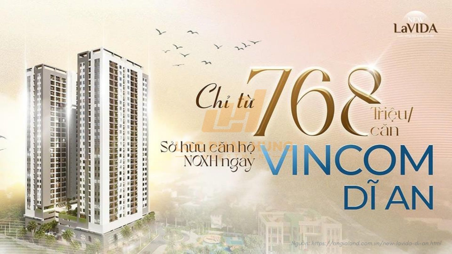 Giá bán căn hộ New Lavida Dĩ An Bình Dương