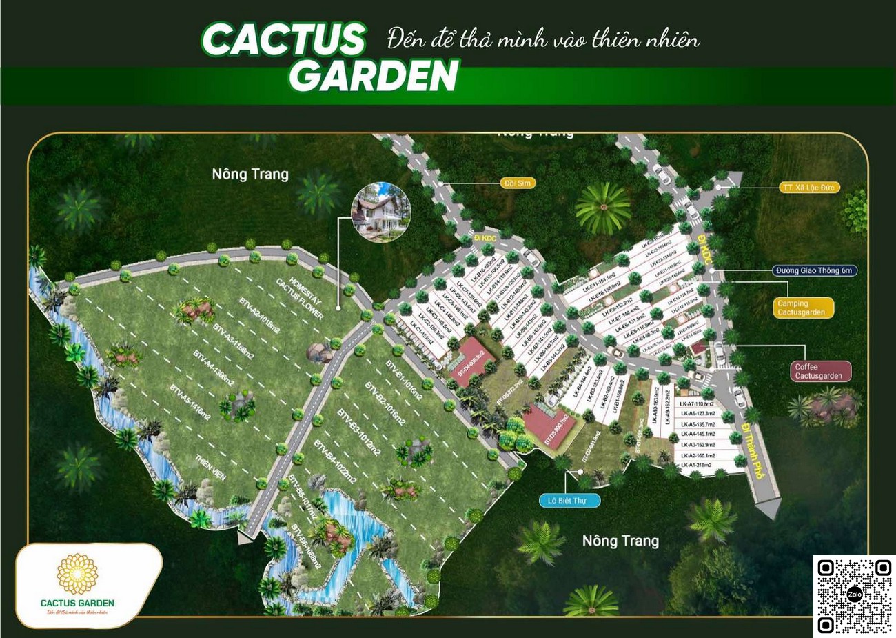 Mặt bằng dự án Cactus Garden Bảo Lâm