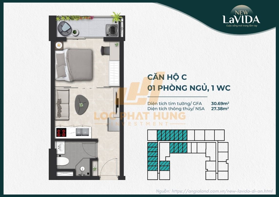 Thiết kế căn hộ New Lavida Dĩ An