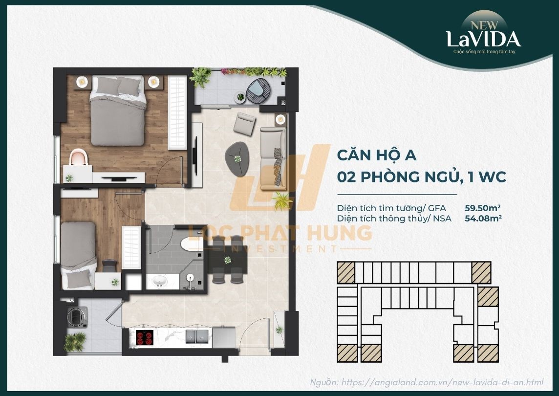 Thiết kế căn hộ New Lavida Dĩ An