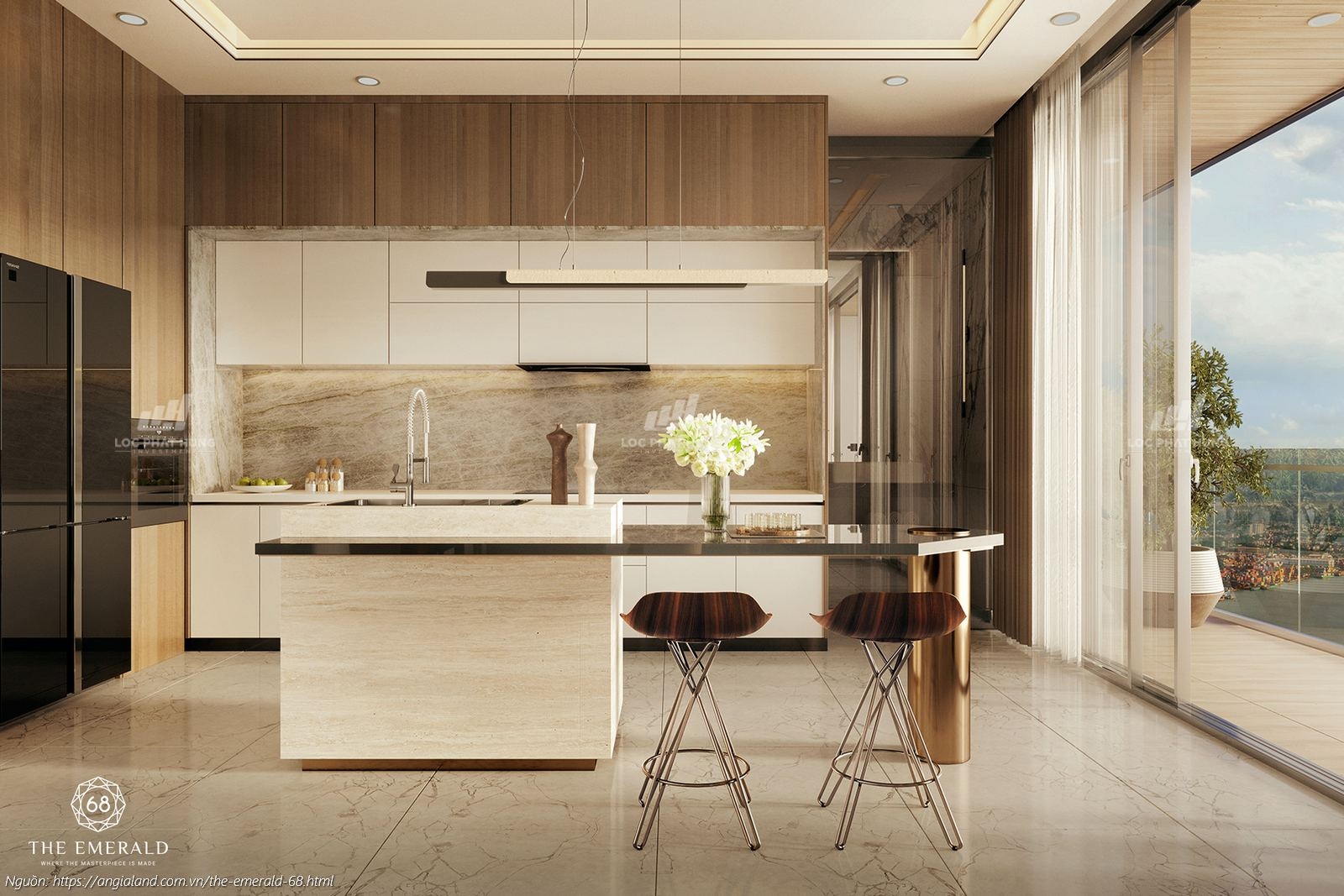 Nội Thất Căn Hộ Penthouse Dự ăn Căn Hộ Chung Cư Emerald 68