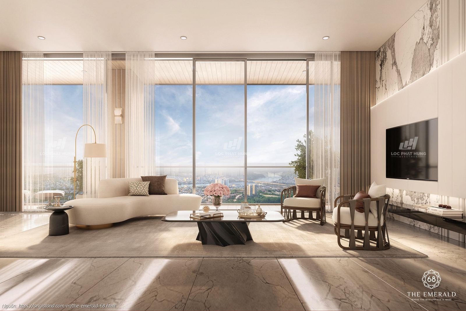 Nội Thất Căn Hộ Penthouse Dự ăn Căn Hộ Chung Cư Emerald 68