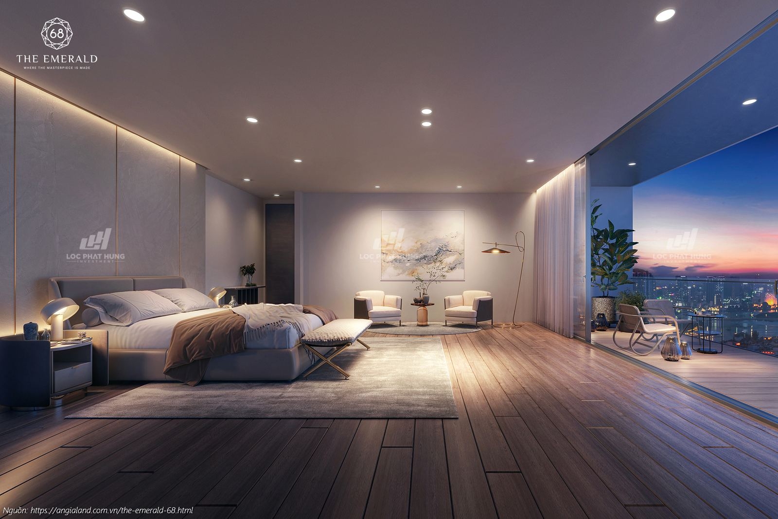 Nội Thất Căn Hộ Penthouse Dự ăn Căn Hộ Chung Cư Emerald 68