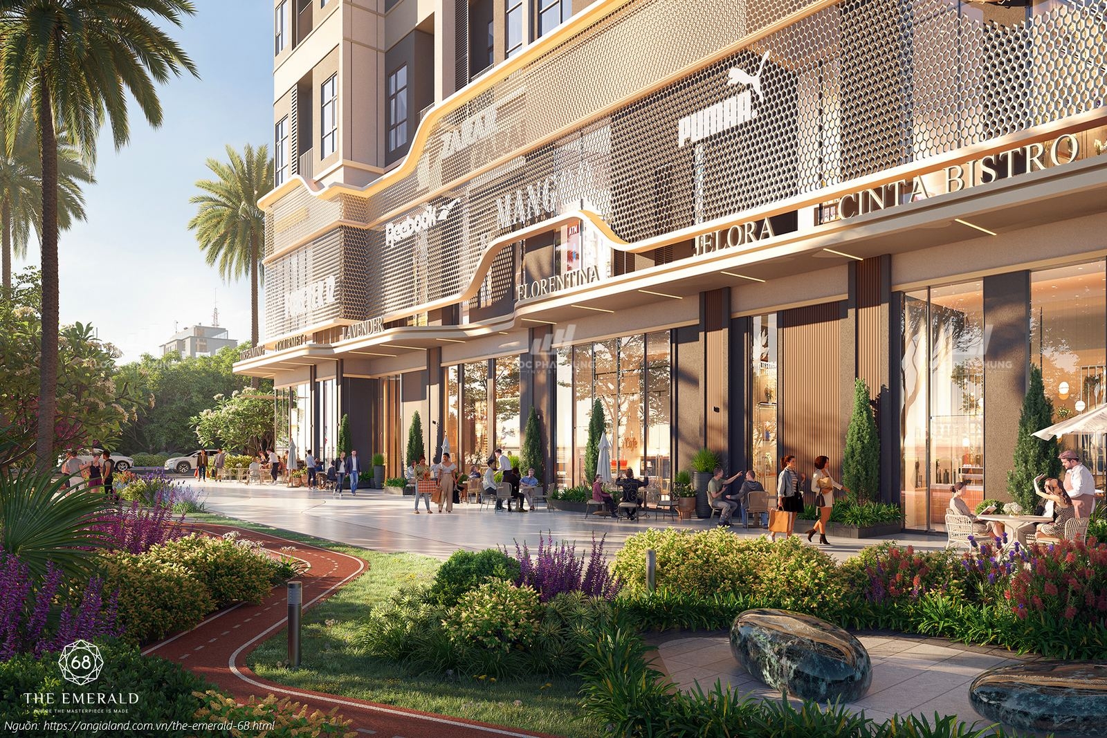 Phối Cảnh Shophouse Dự Án Căn Hộ Chung Cư Emerald 68