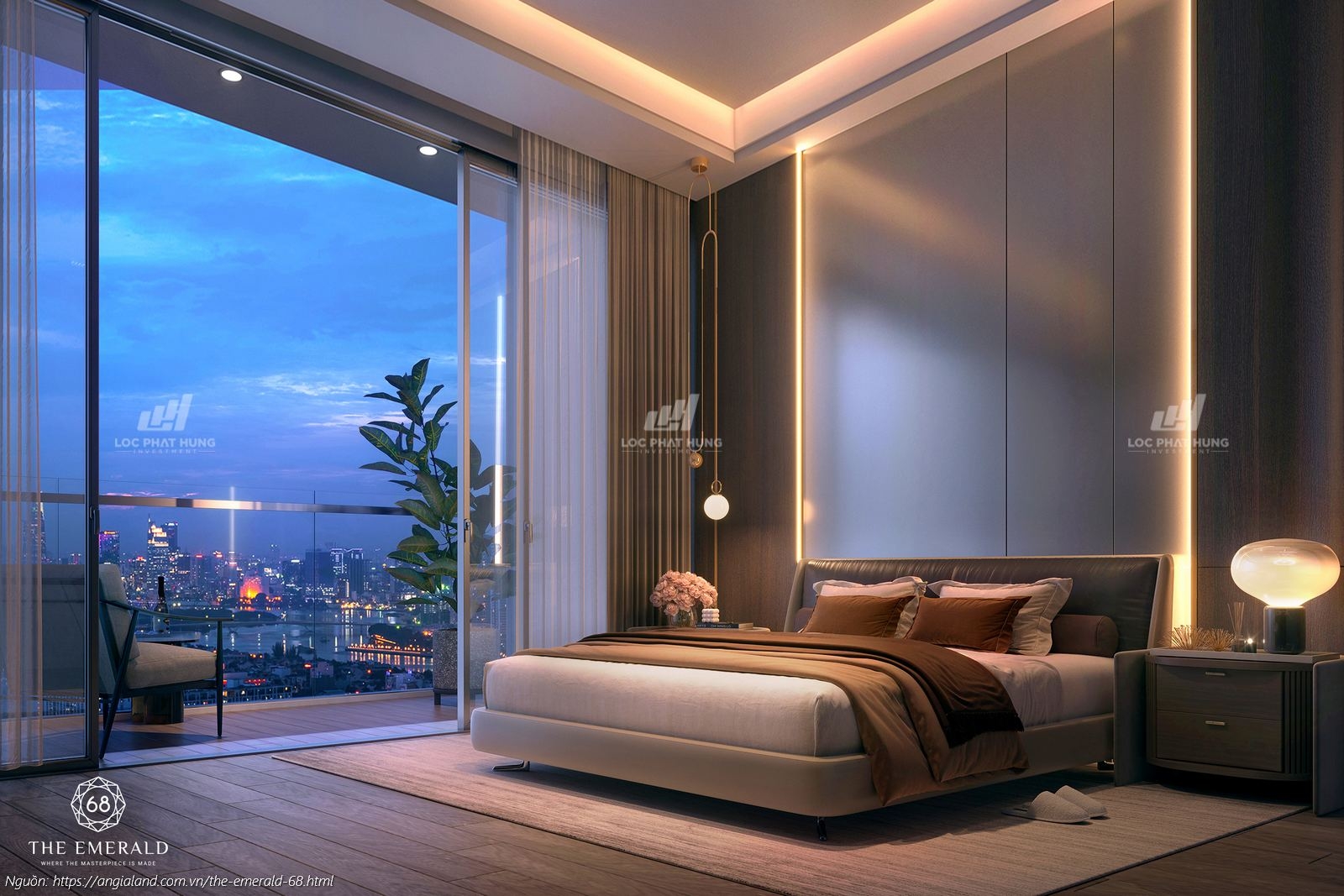 Thiết Kế Căn Hộ Dupkex Thông Tầng Dự Án The Emerald 68