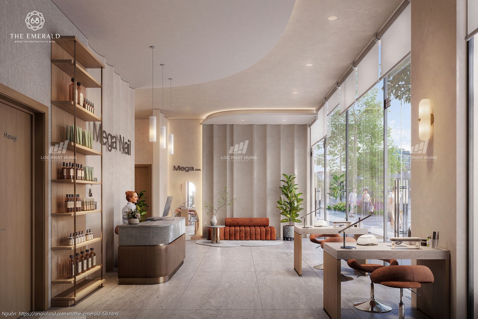 Thiết Kế Không Gian Spa Tại Dãy Shophouse Dự Án The Emerald 68