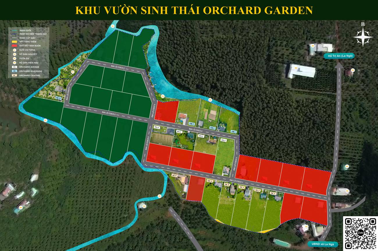 Mặt bằng đất vườn Orchard Garden Đồng Nai