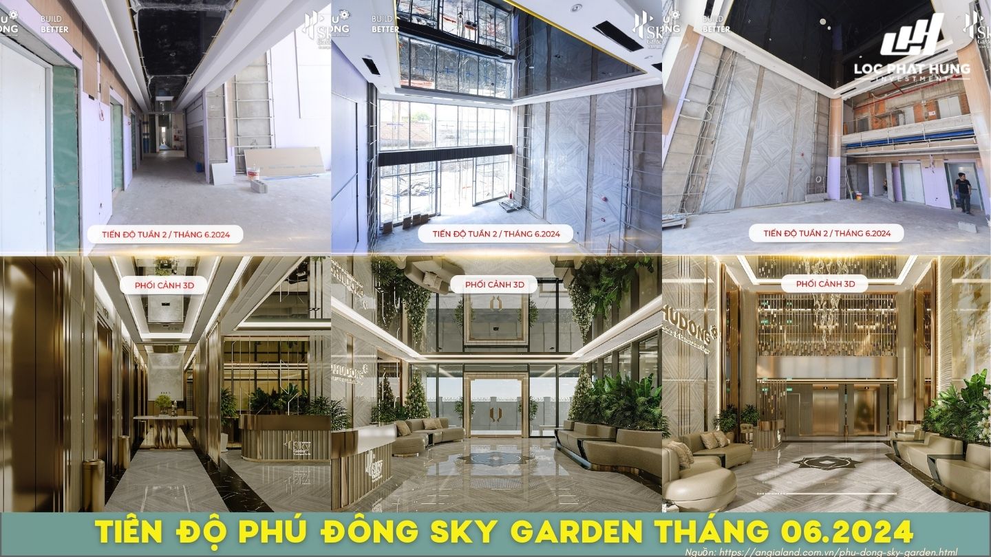 Tiến độ Phú Đông Sky One Tuần 2 Tháng 06/2024