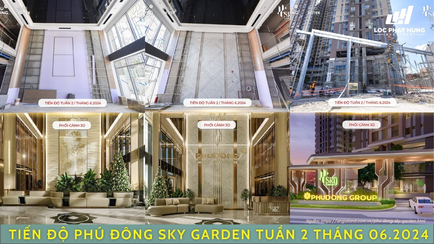 Tiến độ Phú Đông Sky One Tuần 2 Tháng 06/2024